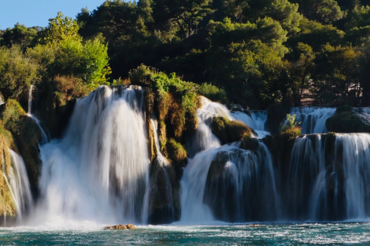 Wodospad w Parku Narodowym KRKA w Chorwacji