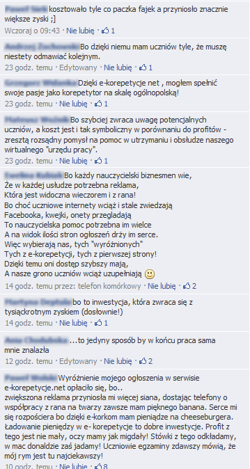 Opinie o wyróżnieniach na e-korepetycje.net