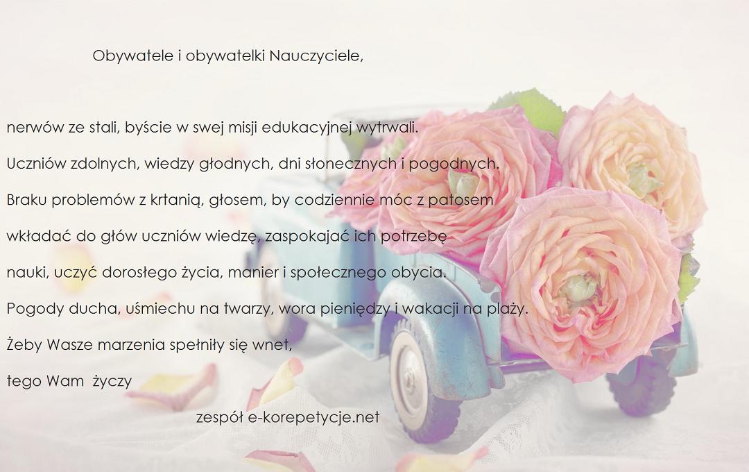 życzenia na dzień nauczyciela